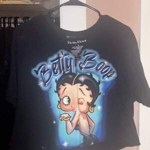 Betty Boop Black and Blue Graphic Tee